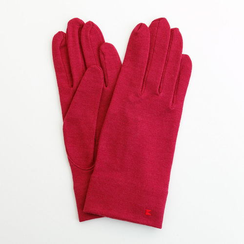 送料無料【ウール100%手袋】131マゼンダ /手がキレイに見える手袋 手袋