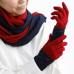 包郵【100%羊毛手套】109酒紅色/讓你的雙手看起來更漂亮的手套 第6張的照片