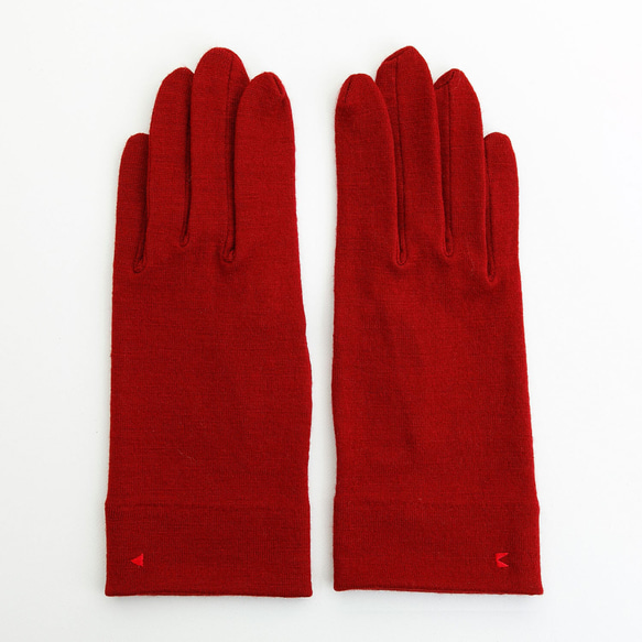 包郵【100%羊毛手套】109酒紅色/讓你的雙手看起來更漂亮的手套 第4張的照片