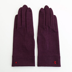 包郵【100%羊毛手套】113紫色/讓你的雙手看起來更漂亮的手套 第4張的照片