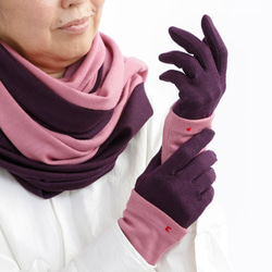包郵【100%羊毛手套】113紫色/讓你的雙手看起來更漂亮的手套 第6張的照片