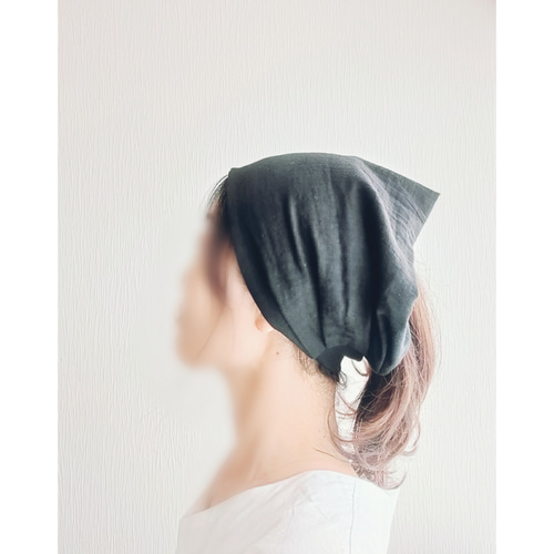シワ加工ダブルガーゼ ストレートタイプ(20cm幅)ヘアバンド