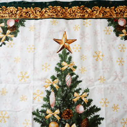 クリスマスツリーのタペストリー【壁掛け　パッチワーク　キルト】 3枚目の画像