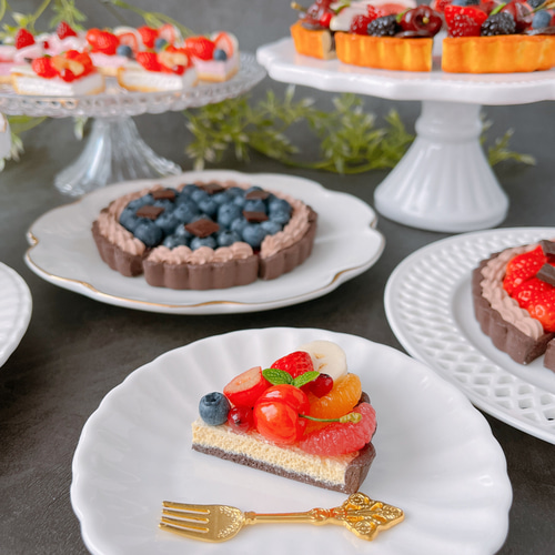 7種のフルーツタルト バックチャーム チョコタルト♡フォークチャーム