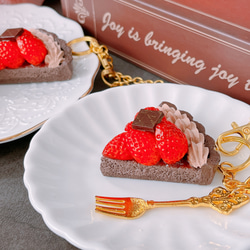 ブルーベリー レアチーズ バーケーキ キーホルダー♡新作♡誕生