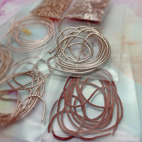 RoseGoldだらけのちょっとお得なフレンチワイヤー7種セット 限定