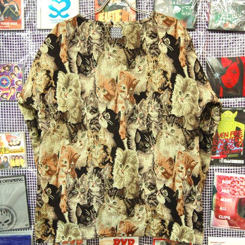 猫柄ゴブラン織 カーディガンジャケット ジャケット Hand Made