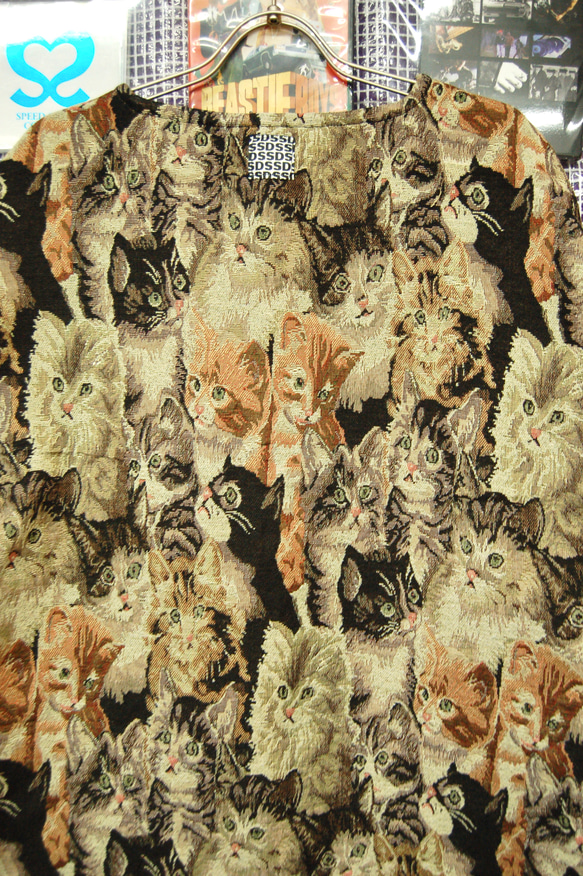 猫柄ゴブラン織　カーディガンジャケット 7枚目の画像