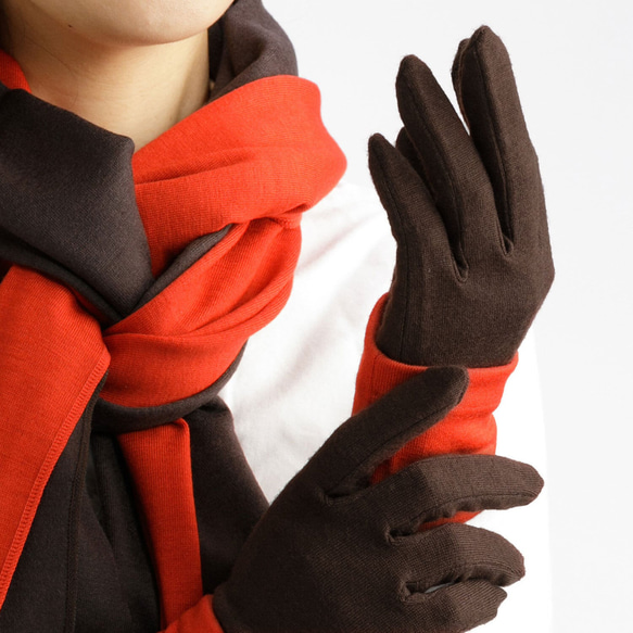 包郵【100%羊毛手套】115 巧克力/讓你的雙手看起來更漂亮的手套 第8張的照片