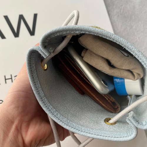 ハンドメイド　お散歩ポシェット　ミナペルホネン　タルト使用 ハンドメイドお散歩ポシェットポーチミナペルホネンgo!使用