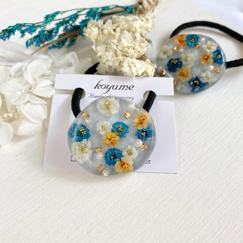 ラウンドレジンヘアゴム 芸術の秋 落とせる