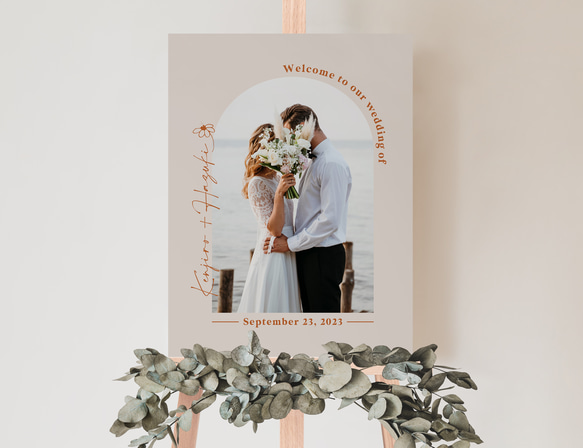お好きな写真で♫ アーチ型写真ウェルカムボード │ウェディング 結婚式 2枚目の画像