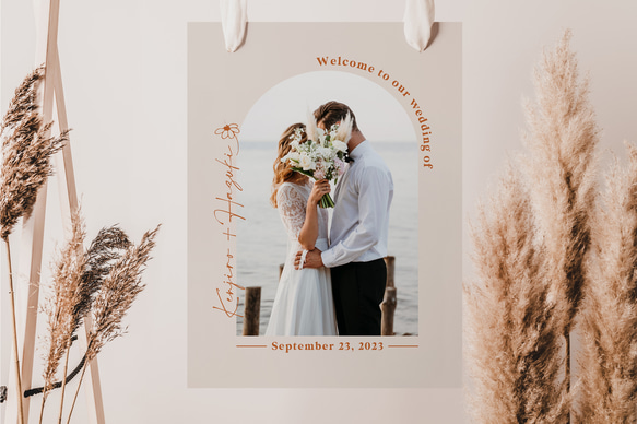 お好きな写真で♫ アーチ型写真ウェルカムボード │ウェディング 結婚式 1枚目の画像