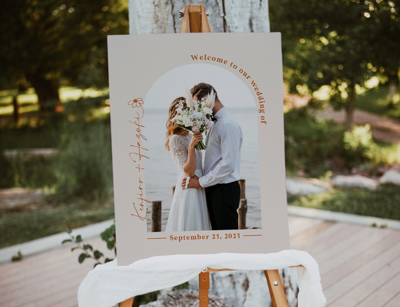 お好きな写真で♫ アーチ型写真ウェルカムボード │ウェディング 結婚式 4枚目の画像