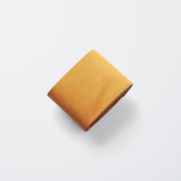 レザー差し込み財布/Color:Honey 2枚目の画像