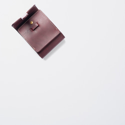 レザー差し込み財布/Color:Burgundy 3枚目の画像