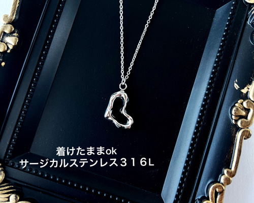 銀製品・指輪・アクセサリー　[巾着欠品] シンデレラ オープンハートモチーフ シルバーネックレス 「シンデレラ」 銀製品・指輪・アクセサリー(キャラクター) シンデレラ オープン