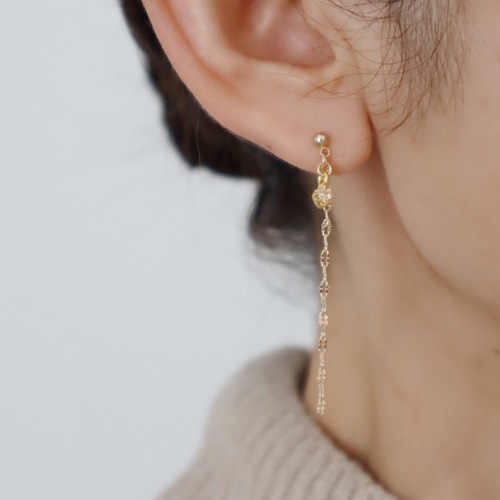 【国内即発】≪Ettika≫キュービックジルコニア チェーン ピアス 9e853f6bff57dfd96a041ea67daba4