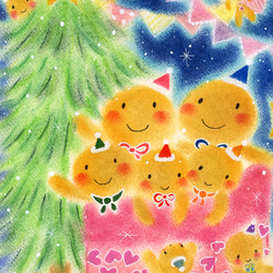 【クリスマスプレゼントに最適！】ジンジャーマンポストカード7枚セット ギフト 歓迎 送別 プレゼント 母の日 2枚目の画像