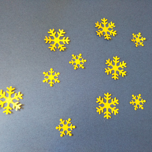 送料込み 金色の雪の結晶 小30枚 大30枚 クラフトパンチ その他