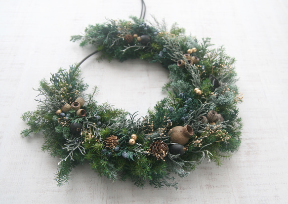 Christmas Wreath トナカイL -black- 7枚目の画像