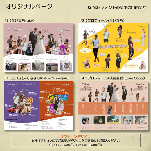 プロフィールブック【ゴールドプラン】席次表 結婚式 席次表・席札 
