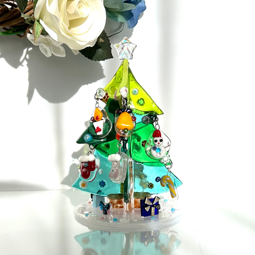 ベネチアンガラス *オーナメントが揺れるクリスマスツリー ベネチアンガラス *オーナメントが揺れるクリスマスツリー