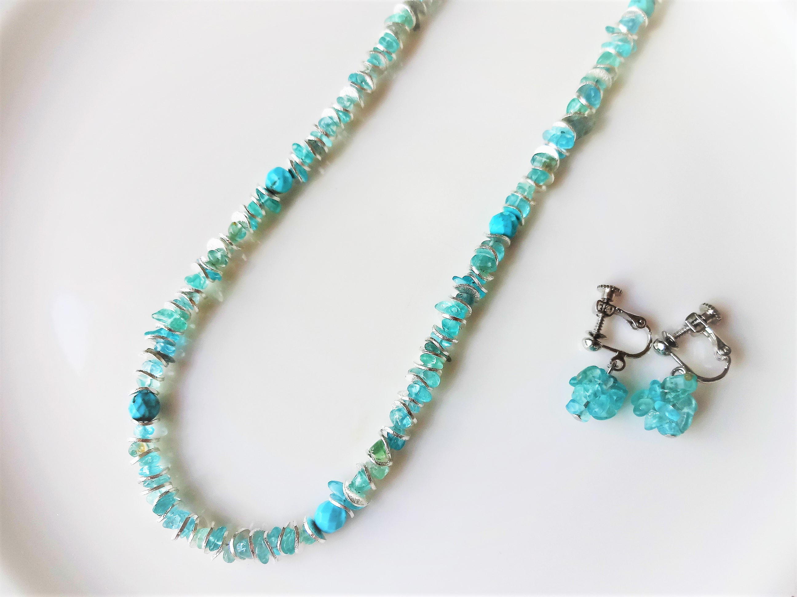 シルバー×アパタイト ネックレス