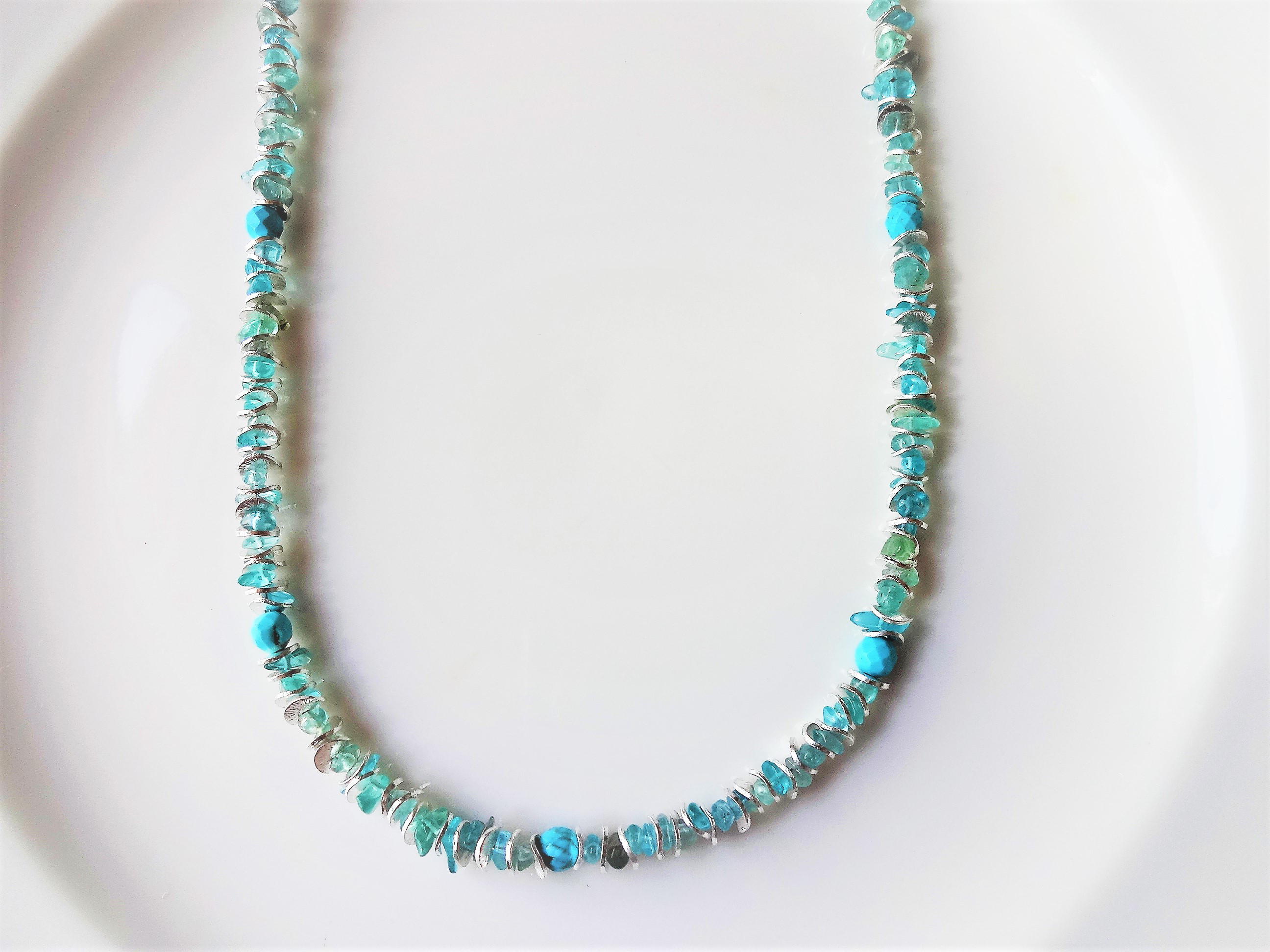 シルバー×アパタイト ネックレス