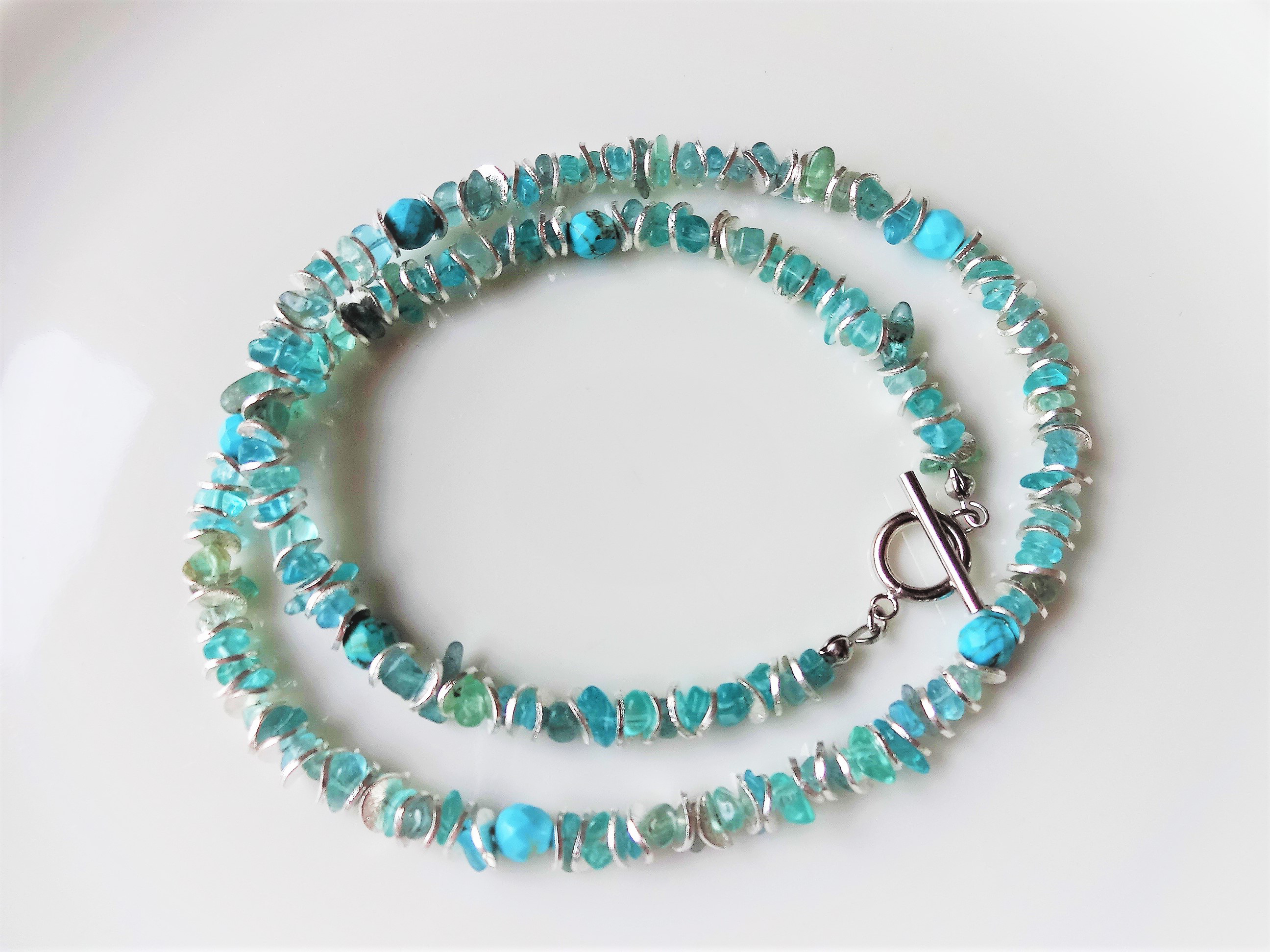 シルバー×アパタイト ネックレス