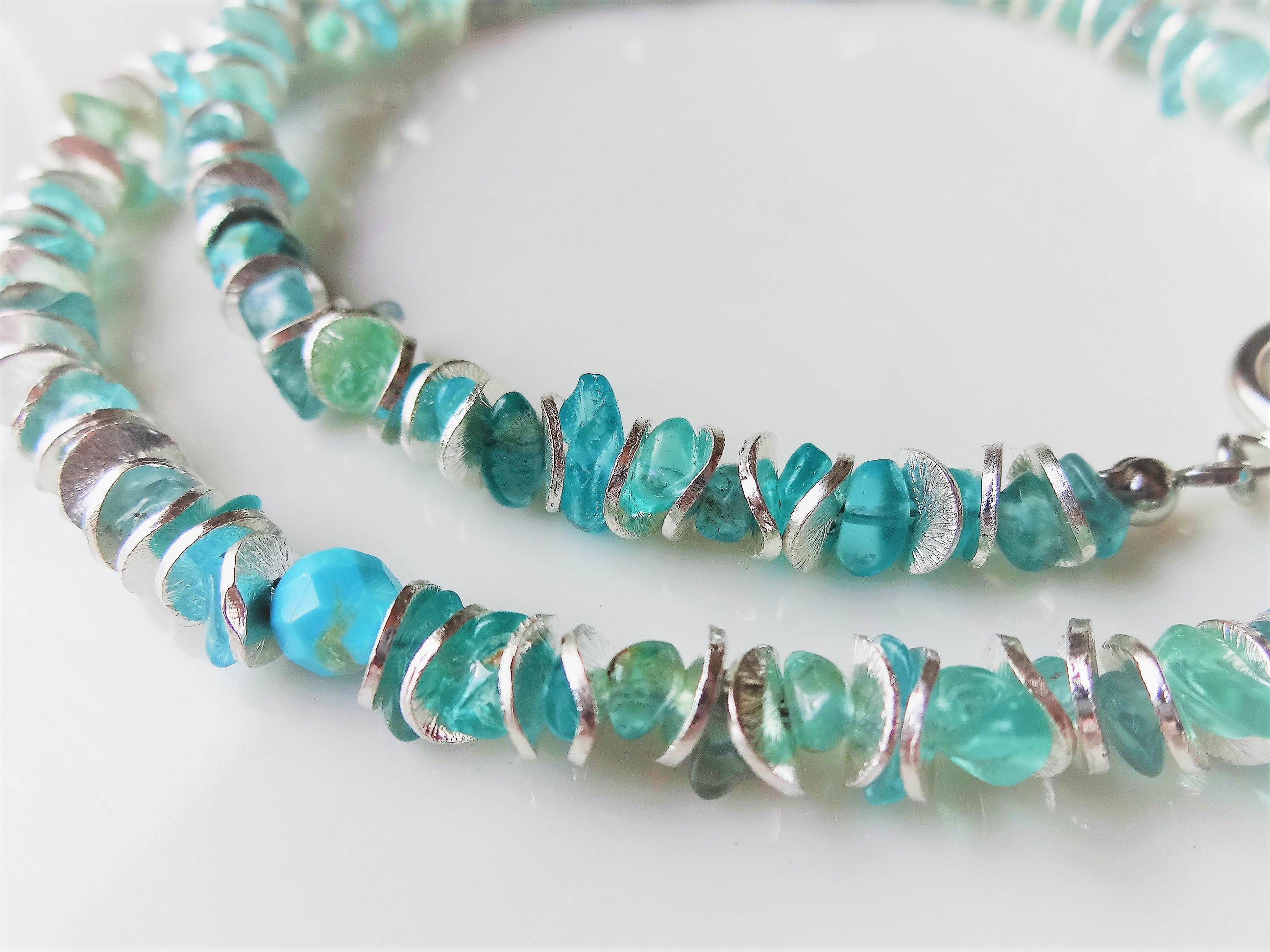 シルバー×アパタイト ネックレス