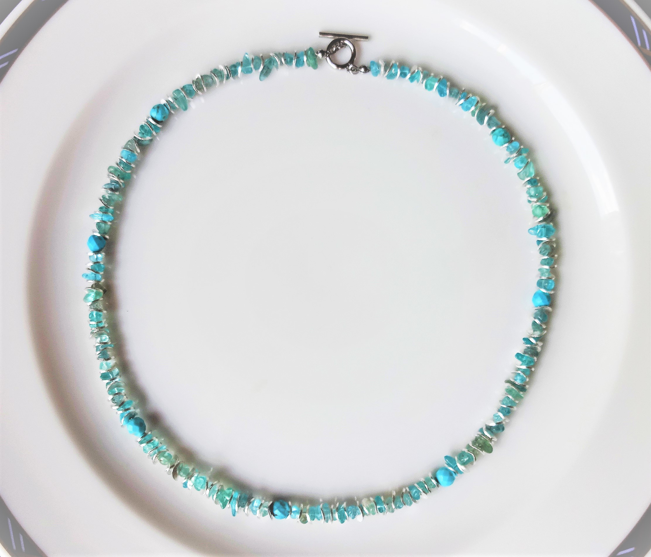 シルバー×アパタイト ネックレス