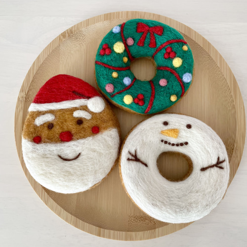 ドーナツのクリスマスオーナメント その他置物 もちごめ 通販 14926059