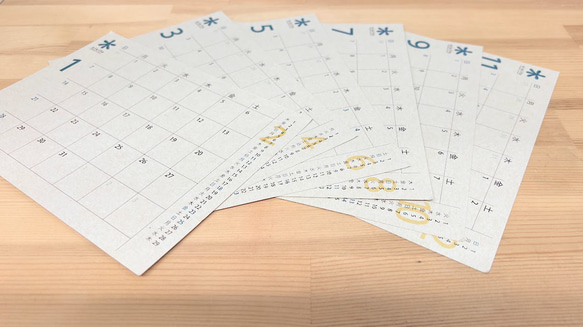 2024年kikito木製卓上カレンダー交換用レフィル 2枚目の画像