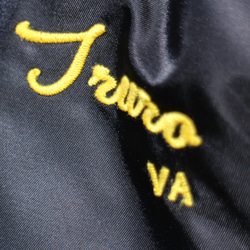 刺繍コーチジャケット（裏ボア）《防風》《保温》《撥水》TRURO　W-22051　ブラック 6枚目の画像
