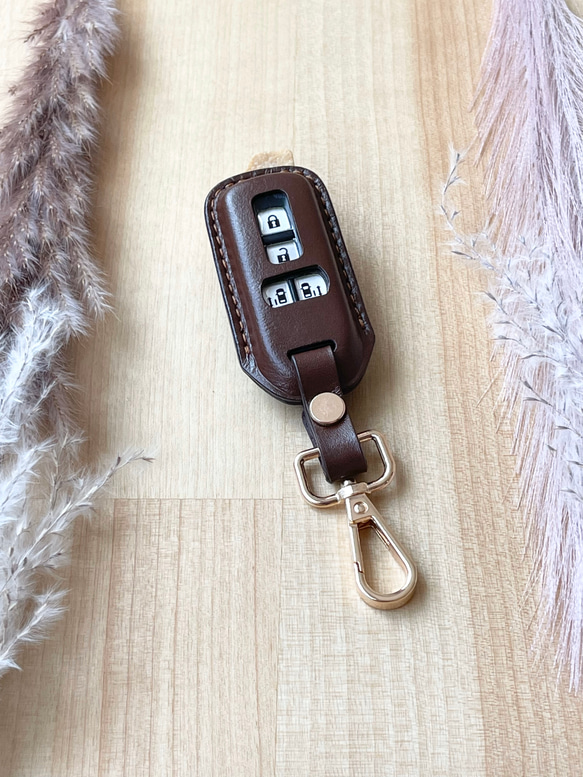 選べる革とステッチと金具】 スマートキーケース ホンダ Nワゴン