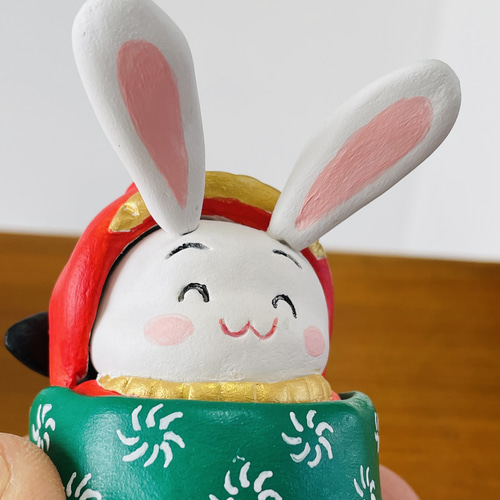 ウサギさんwith獅子舞 その他置物 atelier asumo 通販 14926279