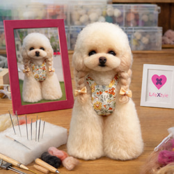 □送料無料□羊毛フェルト犬｜羊毛フェルトマルチーズ｜マルプー