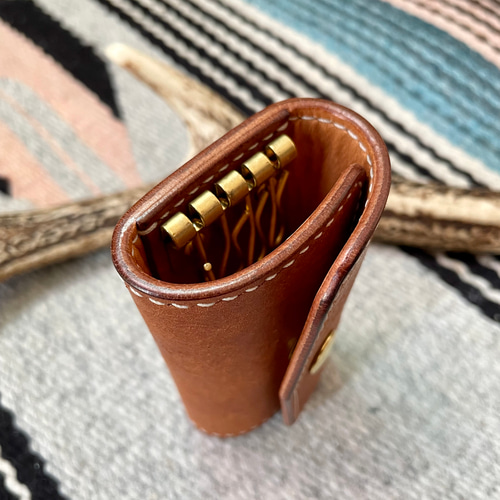 レザー4連キーケース 革ハンドメイド キーケース Chase Leather Works 