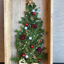 数量限定【クリスマス】ボックス型クリスマスツリー　ゴールド・レッド 3枚目の画像