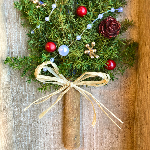 数量限定【クリスマス】ボックス型クリスマスツリー　ゴールド・レッド 4枚目の画像