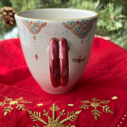 クリスマスマグカップ＊pink 3枚目の画像