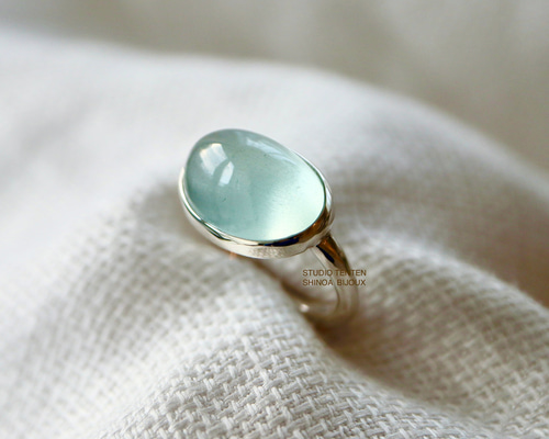 スタジオテンテン aquamarine ring 大粒アクアマリンリング