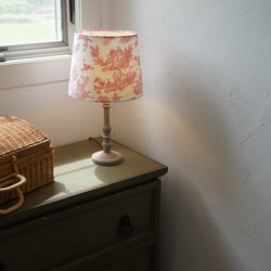 ◆HappyLamp◆Ｌサイズ/トワルドジュイ/レッド/テーブルランプ/照明/ギフト 10枚目の画像