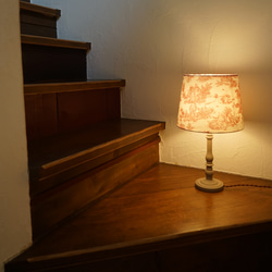 ◆HappyLamp◆Ｌサイズ/トワルドジュイ/レッド/テーブルランプ/照明/ギフト 12枚目の画像