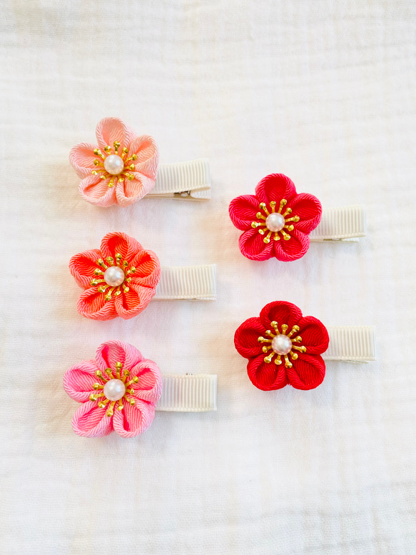 aiko様 専用。ご確認画像。つまみ細工 髪飾り ヘアクリップ 滑り