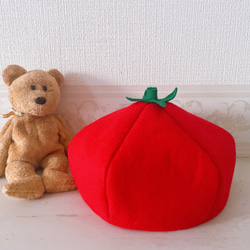 野菜コロンシリーズ　トマトベレー帽　赤ちゃんから大人まで♡ 1枚目の画像
