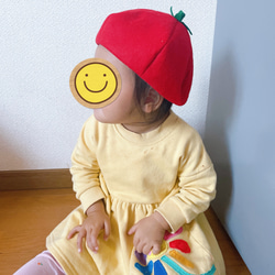 野菜コロンシリーズ　トマトベレー帽　赤ちゃんから大人まで♡ 8枚目の画像