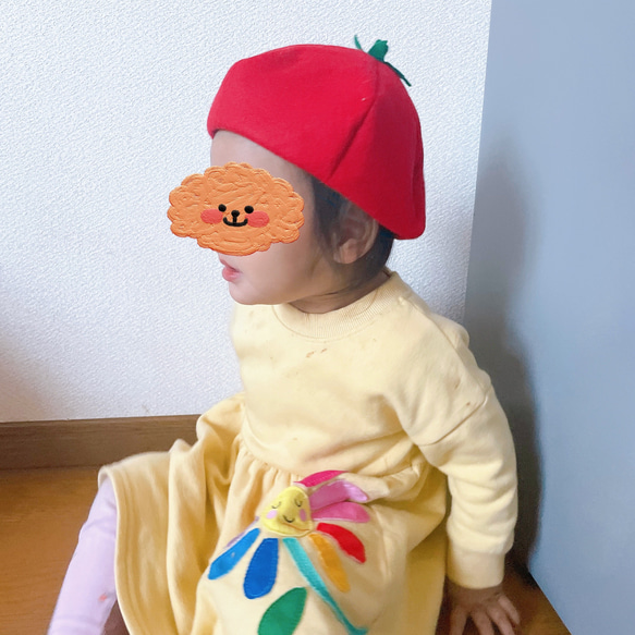 野菜コロンシリーズ　トマトベレー帽　赤ちゃんから大人まで♡ 7枚目の画像