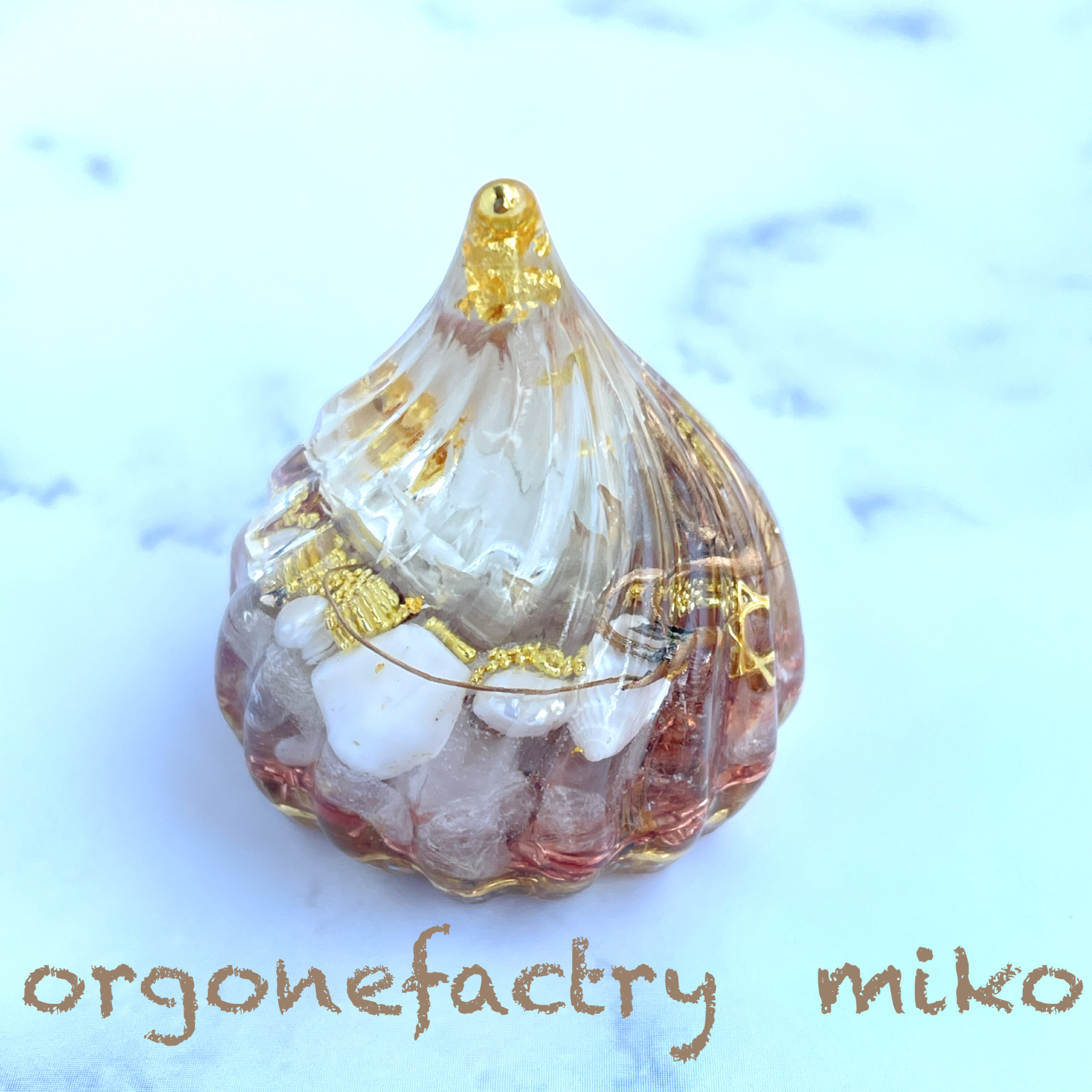 夢叶う☆天使の翼オルゴナイトのバッグチャーム（願い叶えるメモリー